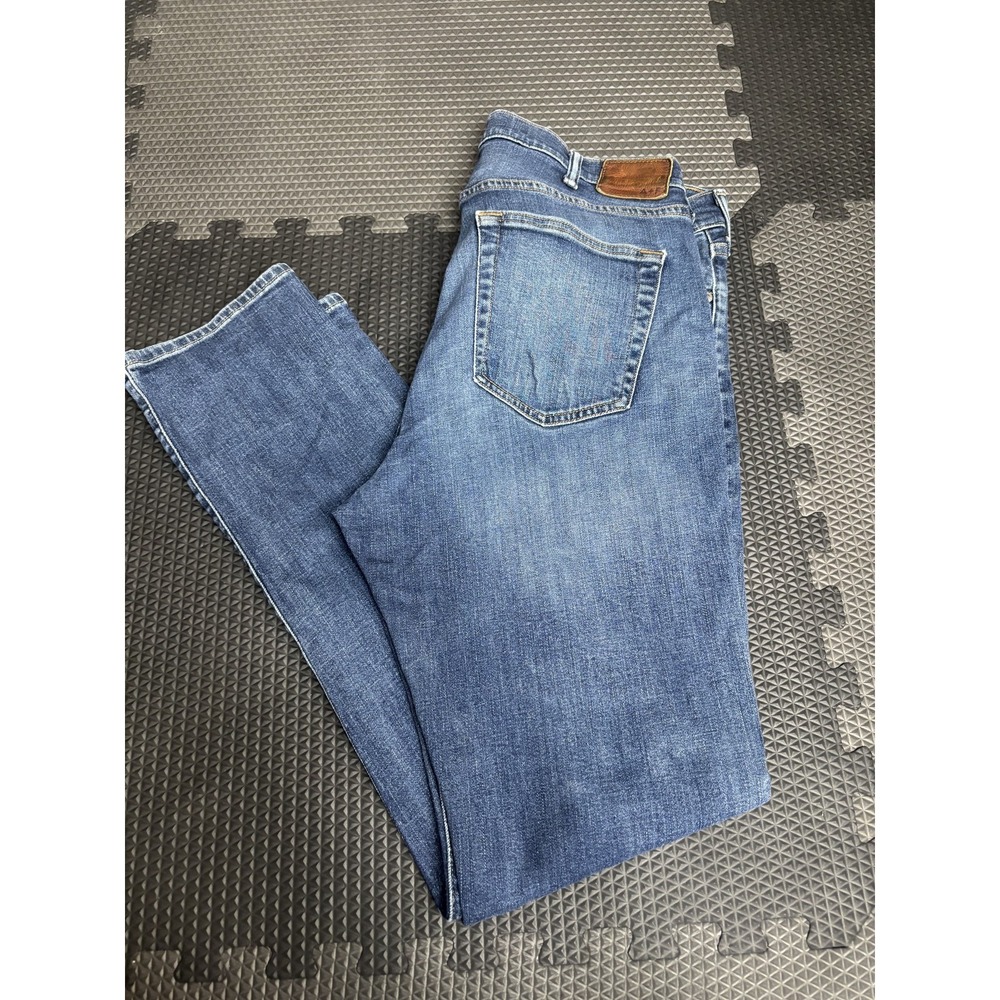 Abercrombie & Fitch Men's 36x32 Rustin Athletic Slim Jeans Medium Wash Stretch View 4